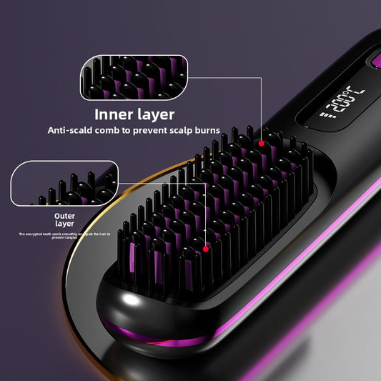Wireless Hair Straightening Comb