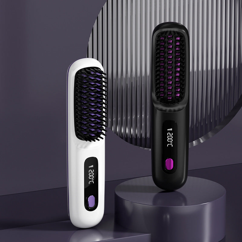 Wireless Hair Straightening Comb