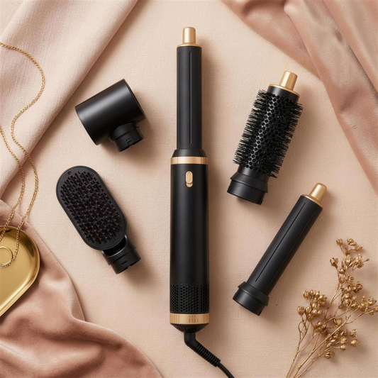 Multi-functional hot air hair curler